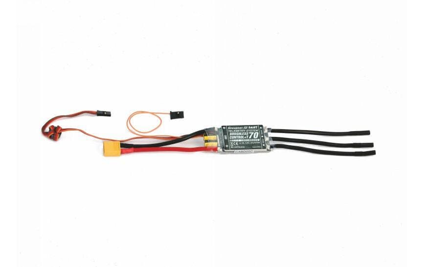 Brushless Regler BL Control+ T70 70A, 2-6S, BEC<br>Brushless ESC mit Telemetrie für Flugmodelle
