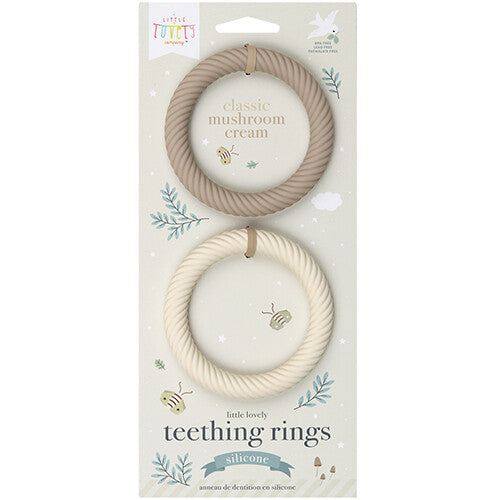 A little lovely company bijtring classic - mushroom cream - 2st