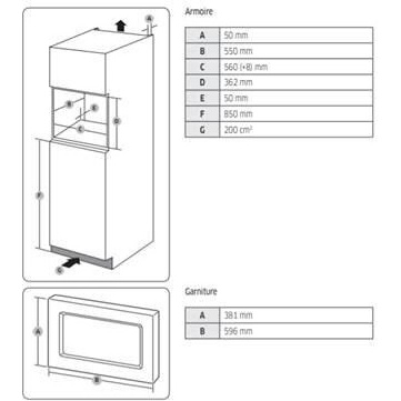 Micro-ondes mono-fonction Samsung MS20A7013AT