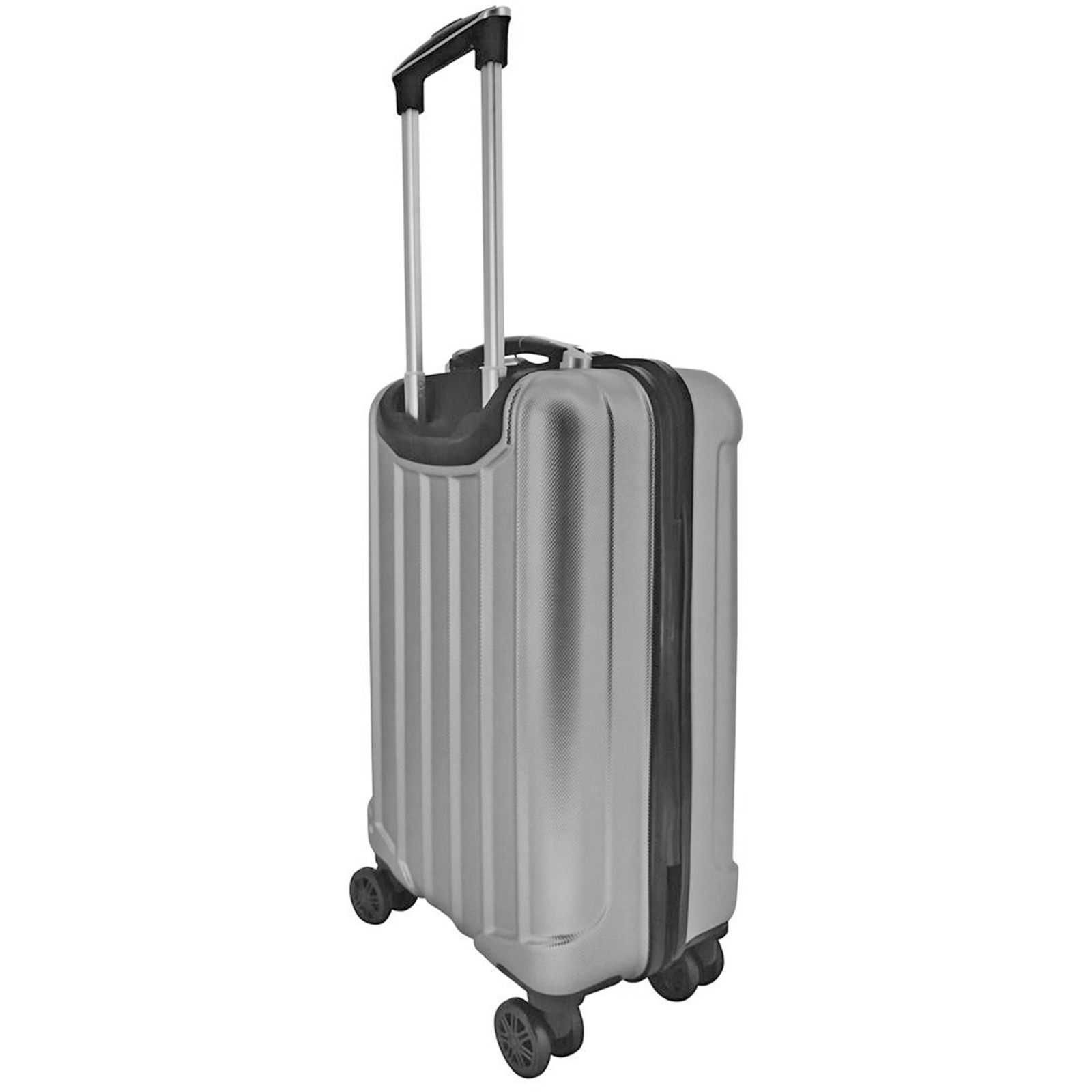 Koffer Amelie M ABS silber 4DR