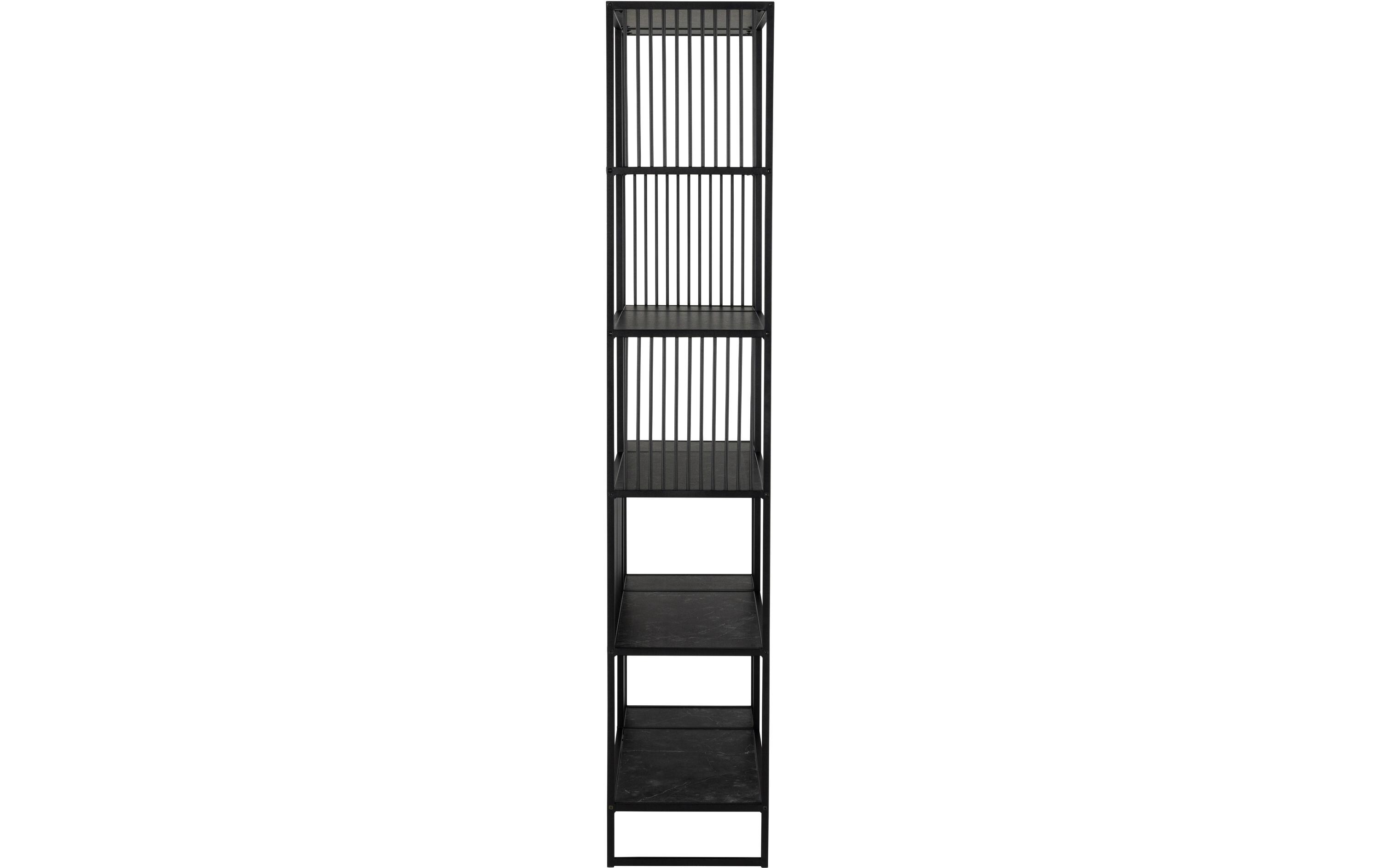 Regal Strington 85 x 35 x 185 cm, Schwarz<br>Bücherregal