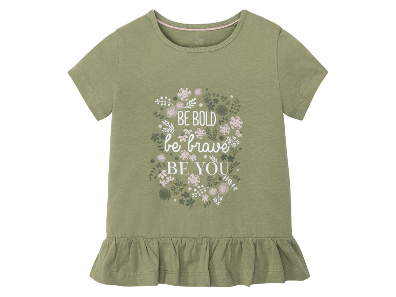 T-shirts voor meisjes, set van 2, katoen en polyester