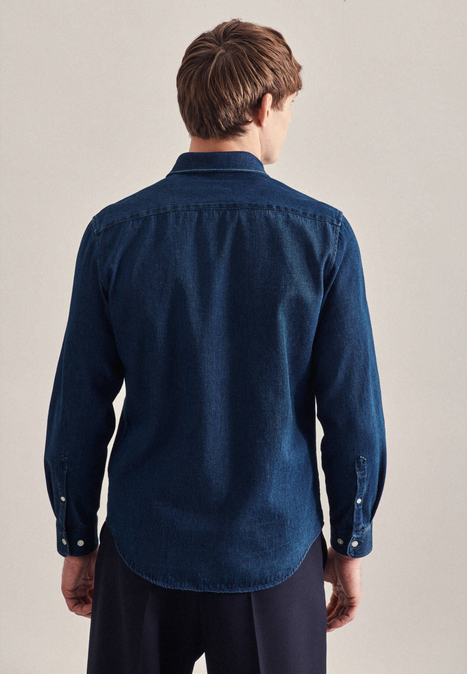 Seidensticker| Herren Casual Hemd Schwarze Rose