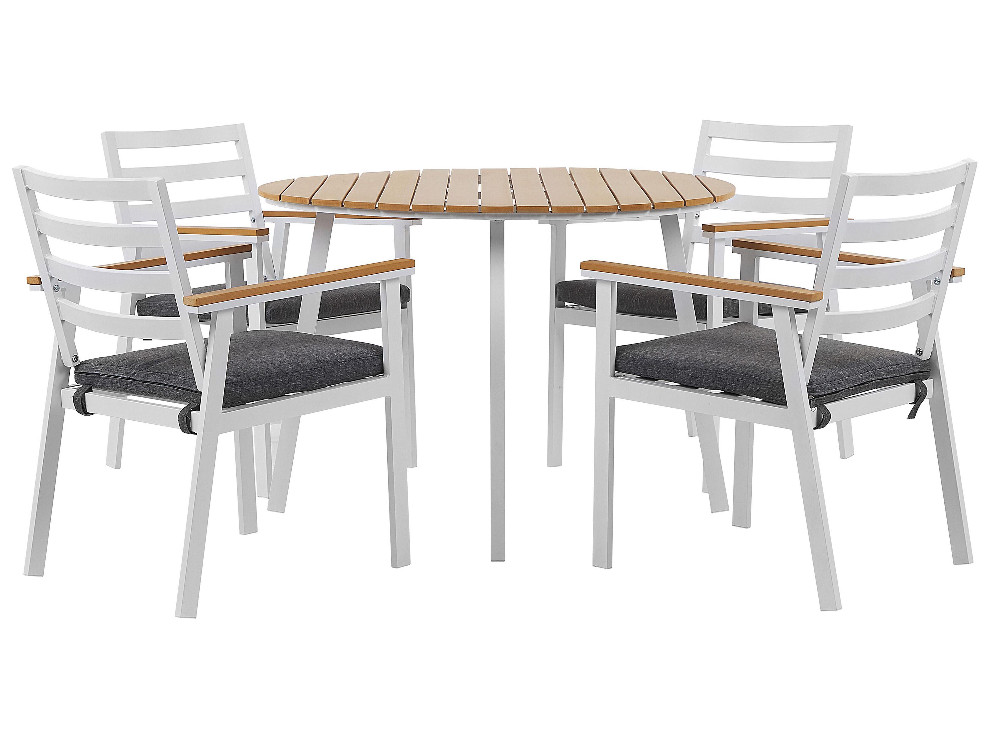 Tuinset 4-zits CAVOLI met kussens Metaal Grijs