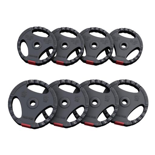 Kit de discos de aderência Triple Gorilla Sports 4x5 kg 4x2,5 kg