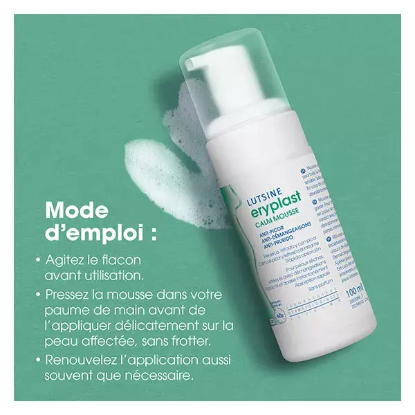 Mousse calmante anti-coceira Lutsine Eryplast 100ml
