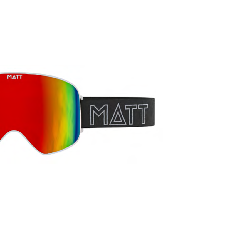 Matt scale skibril - red