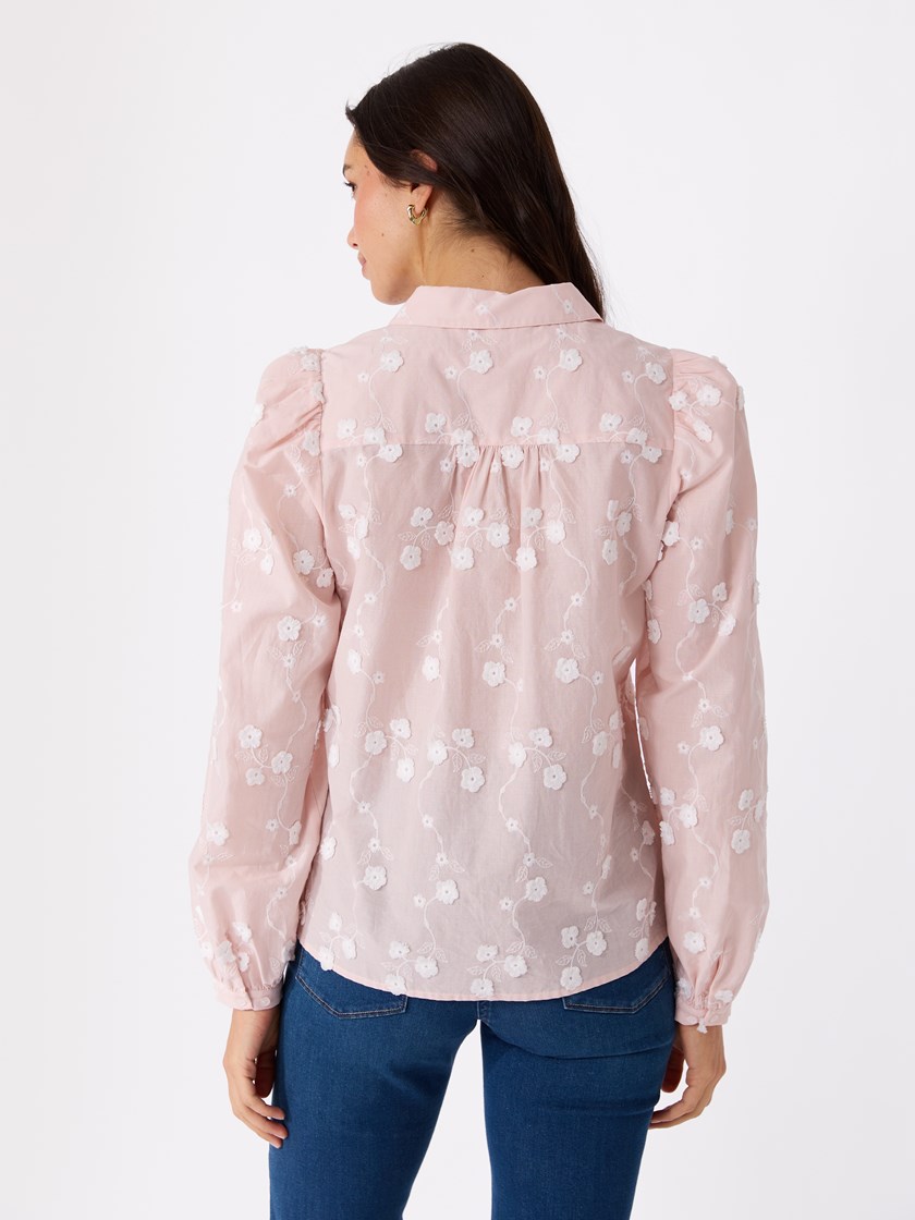 Johanne blondeskjorte Petal Pink