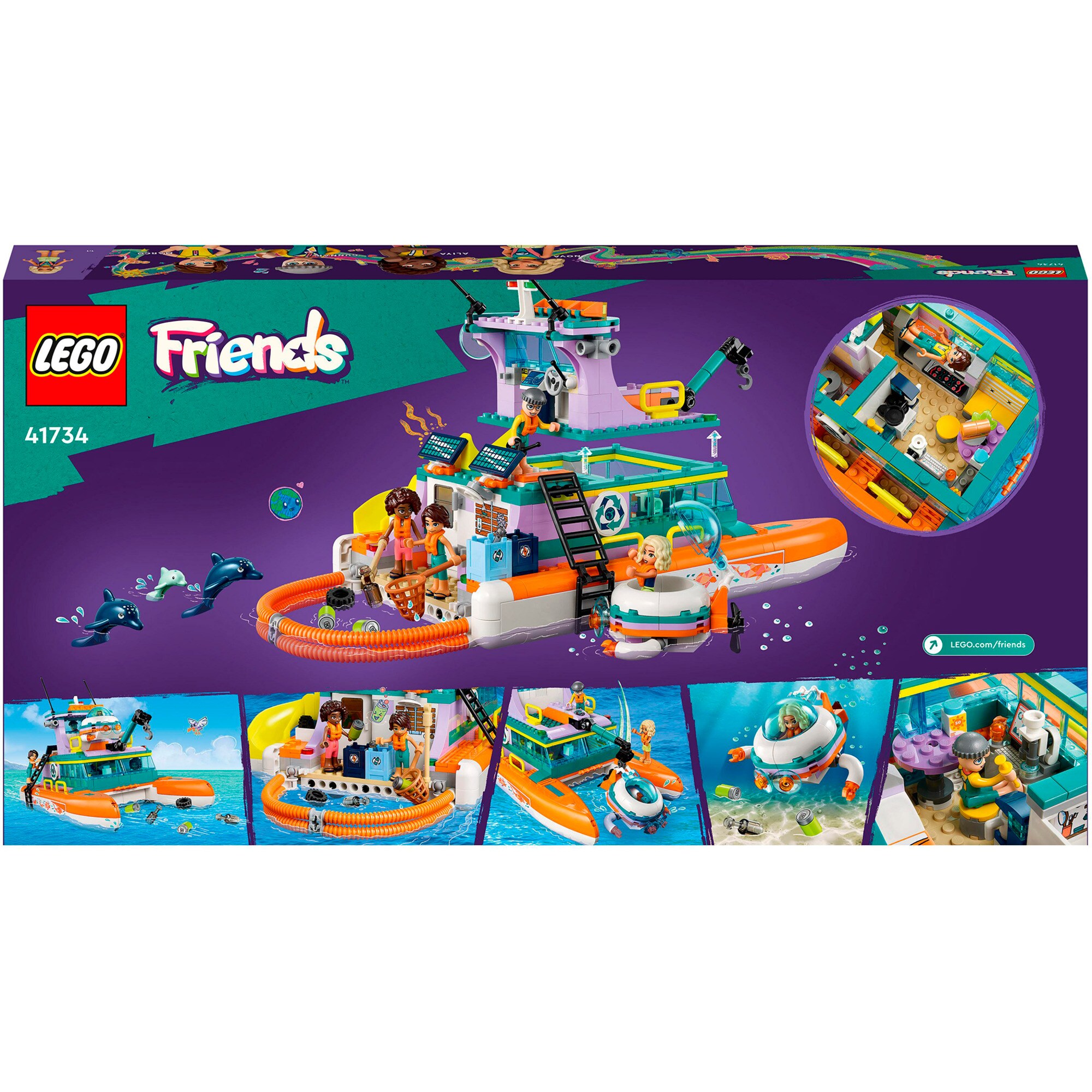 LEGO Konstruktionsspielzeug Friends Seerettungsboot