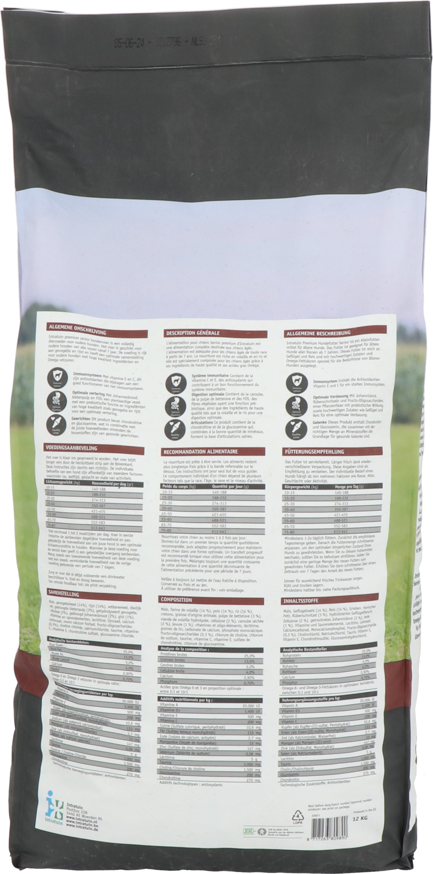 Intratuin Premium hondenvoer senior 12 kg
