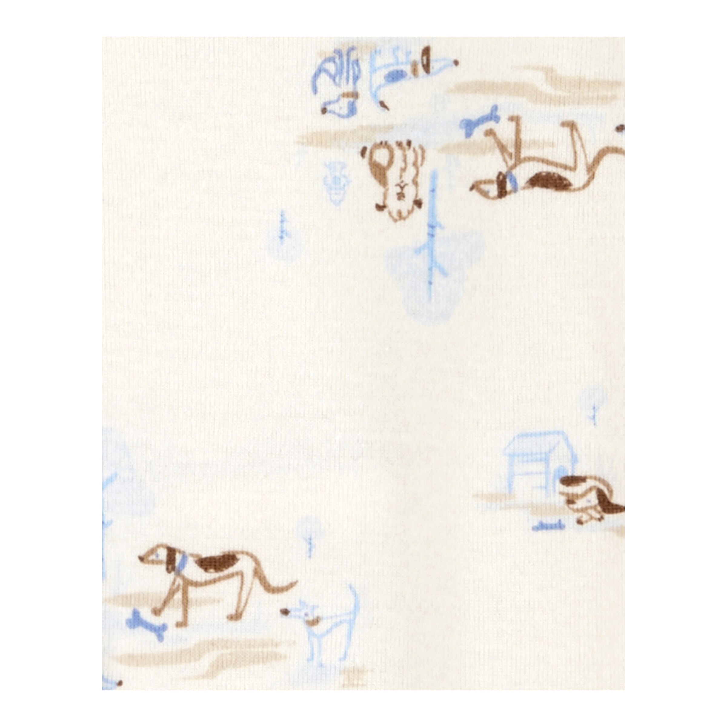 Carter's 4er-Pack Bodys langarm Hunde blau/natur