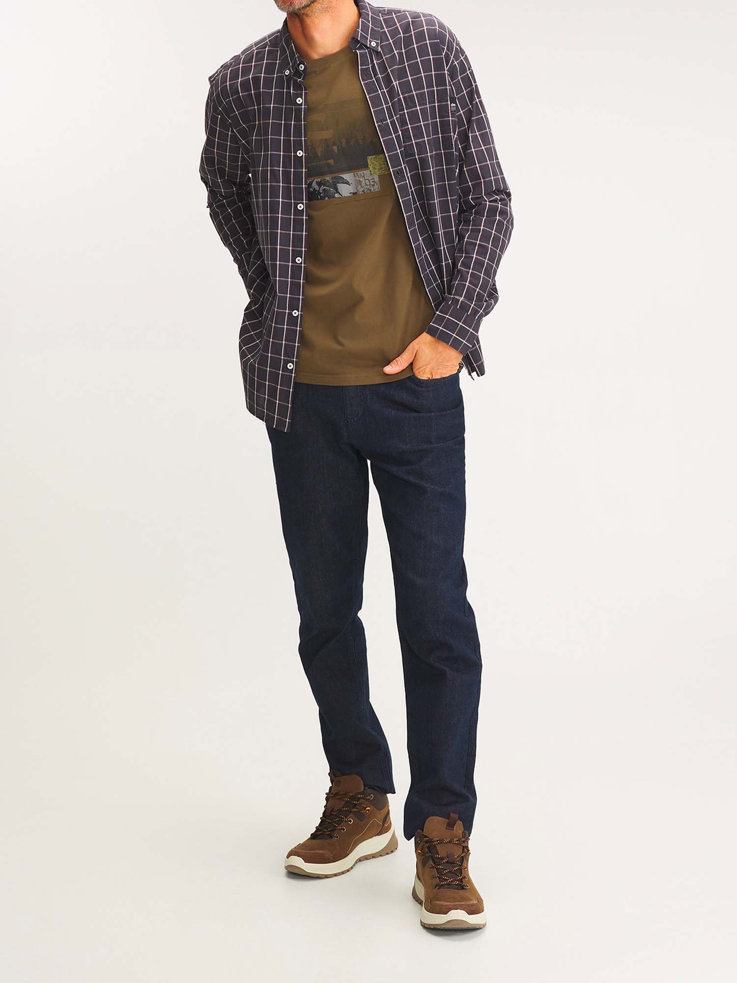 Chemise Homme A Carreaux Noir