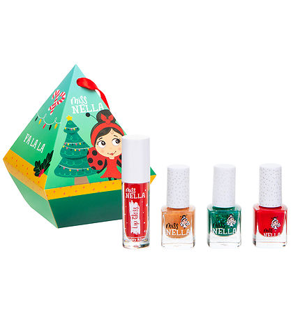 Miss Nella Gave?ske - Glow Festive - Neglelak/Lip Gloss