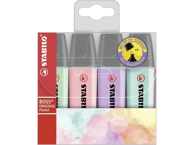 Stabilo Boss® Original Pastel med 4 stk.