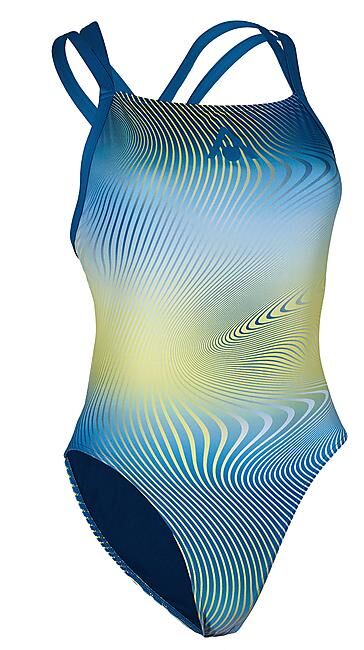 AQUASPHERE - MAILLOT DE BAIN ESSENTIAL OPEN BACK MULTICOLOR BLU