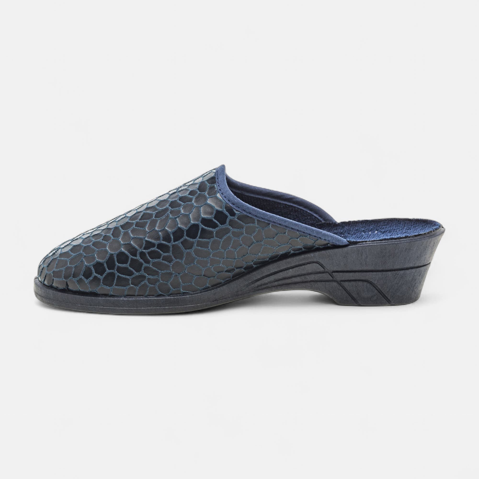 Pantoufles sabots Femme bleu marine