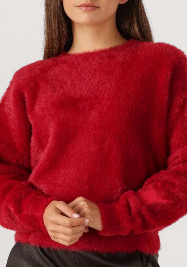 rode alix the label trui ladies knitted mohair pullover