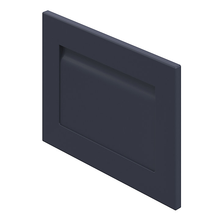 Façade de cuisine sous-hotte / casserolier Garcinia bleu mat l. 50 cm GoodHome