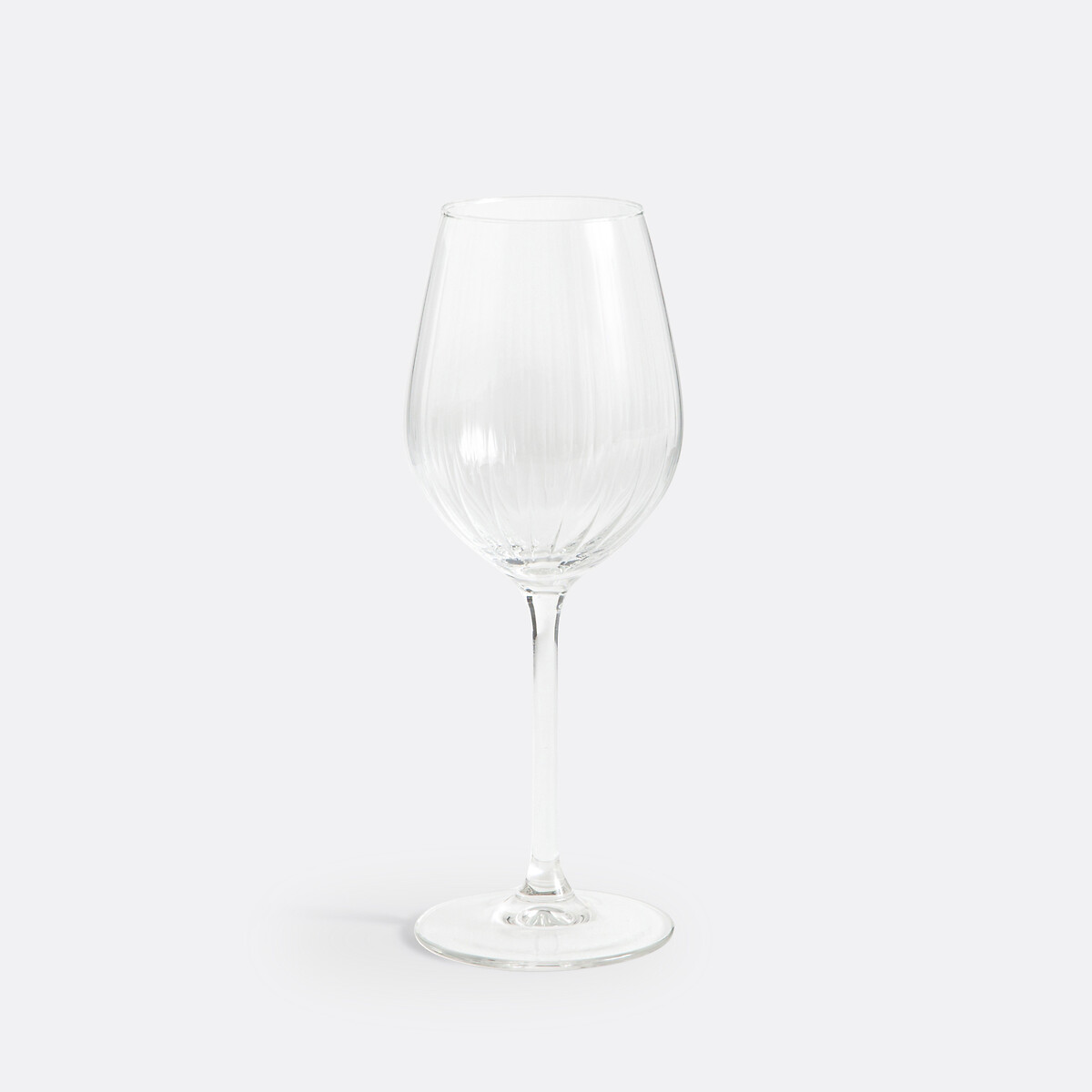 LA REDOUTE INTERIEURS<br>Conjunto de 6 taças de vinho em vidro plissado, Pliso