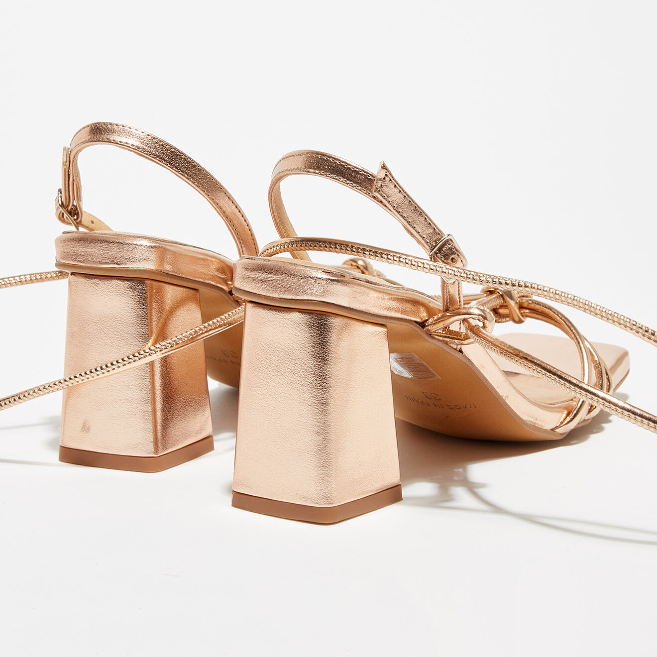Apologie Sandales en Cuir Mia rose doré - Talon 8,7 cm