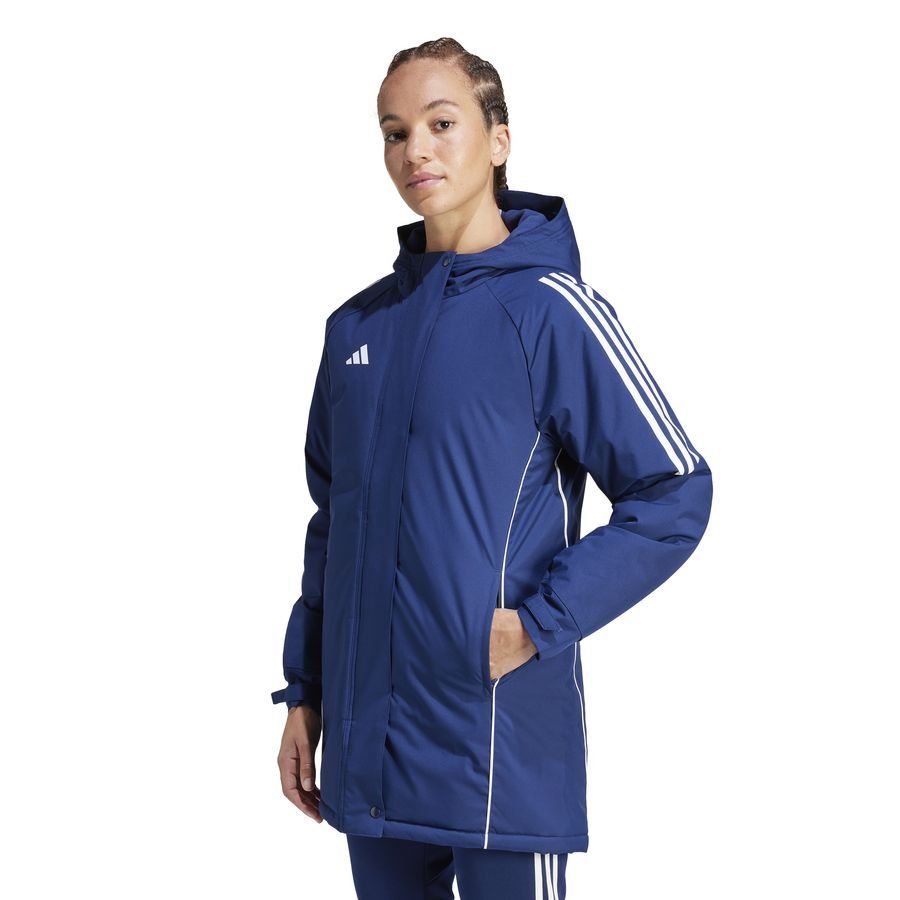 adidas Tiro 24 Parka Veste - Bleu Marine/Blanc Femme
