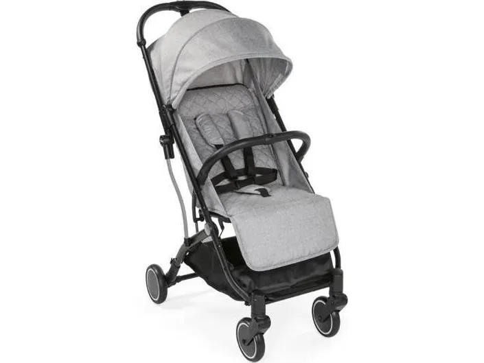 Chicco Trolley Me, Baldakin, Letvægts klapvogn, Ethvert køn, Sammenfoldelig, Sort, Grå