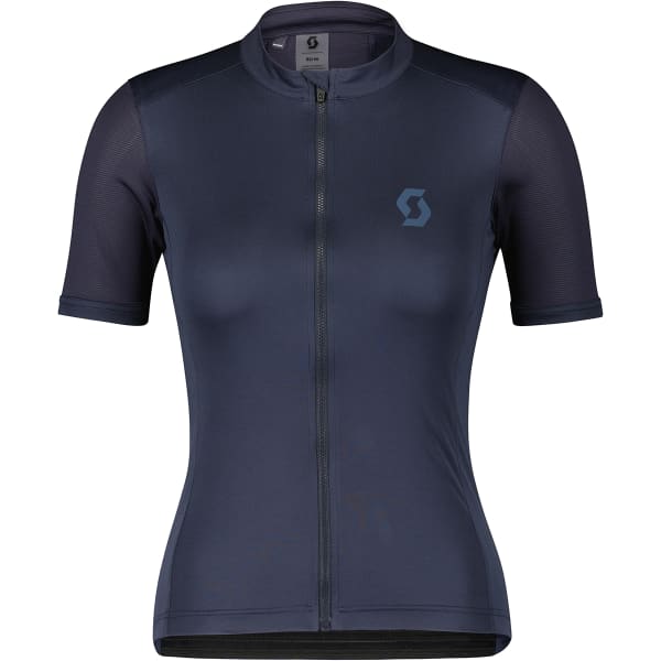 Maillot vélo SCOTT SHIRT W'S ENDURANCE 10 S/SL DARK BLUE/METAL BLUE