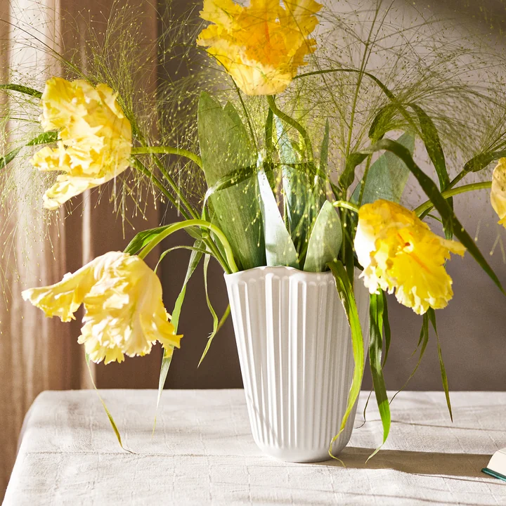 Kähler Design - Hammershøi Unfold Vase, H 16,5 cm, weiss