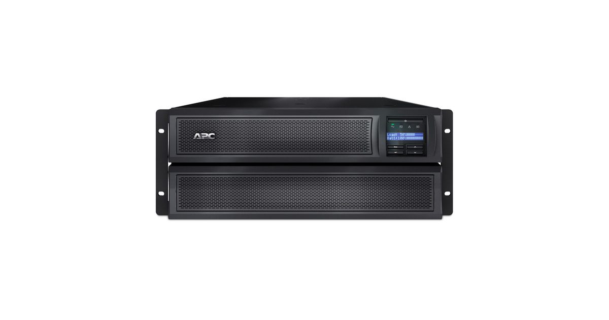 APCSmart-UPS X SMX2200HV - 2200VA ups  (Zwart, 8x C13, 2x C19 uitgang, USB, uitbreidbare runtime, short depth)