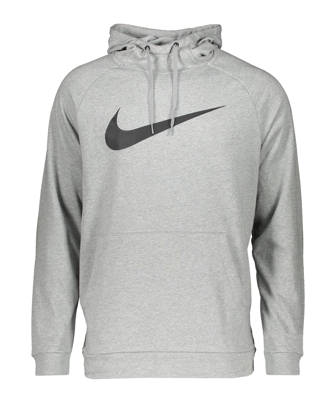 Nike Dri-FIT Swoosh Hoody Grau Schwarz F010