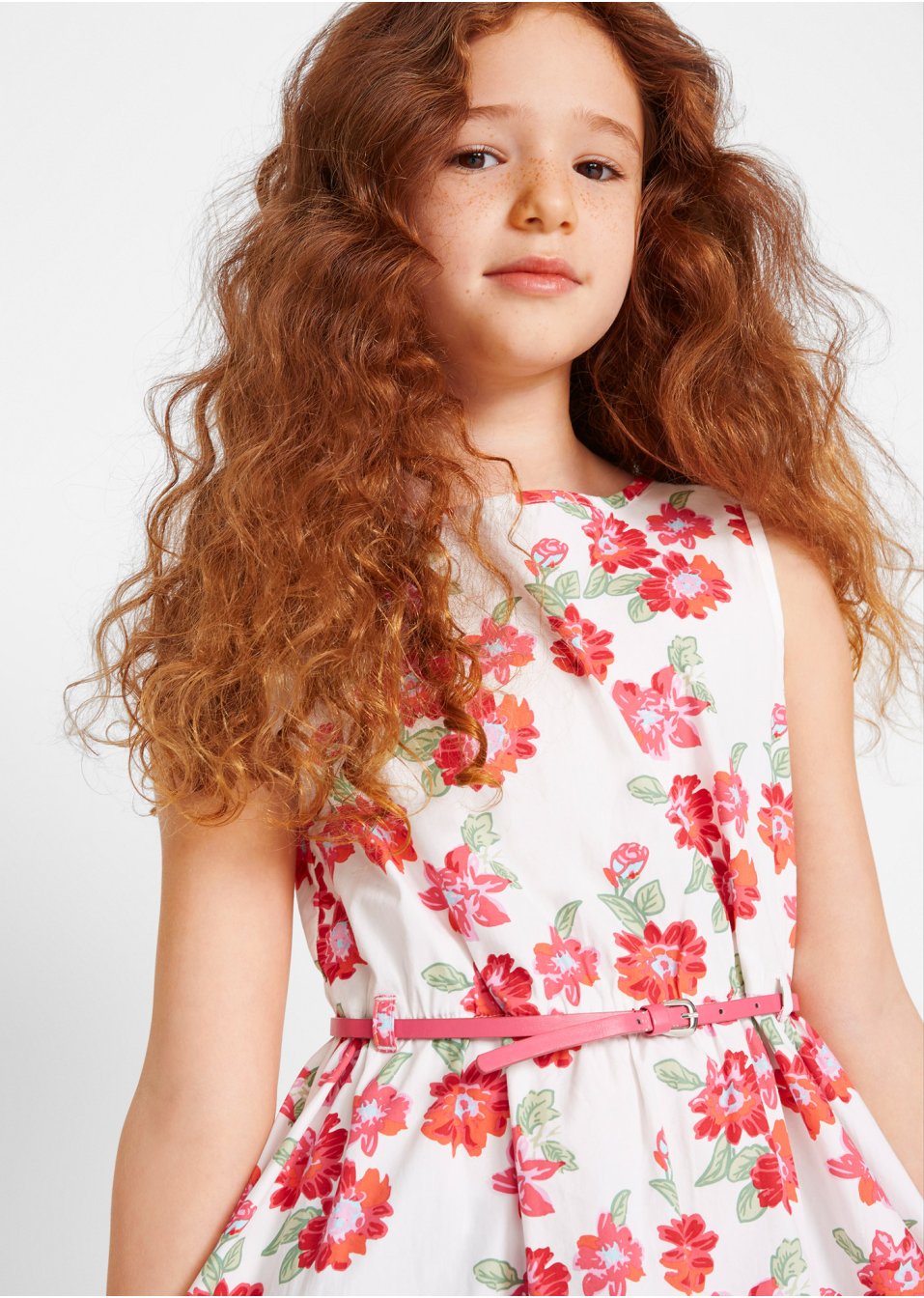 Robe fille + ceinture + boléro fille (Ens. 3 pces.)