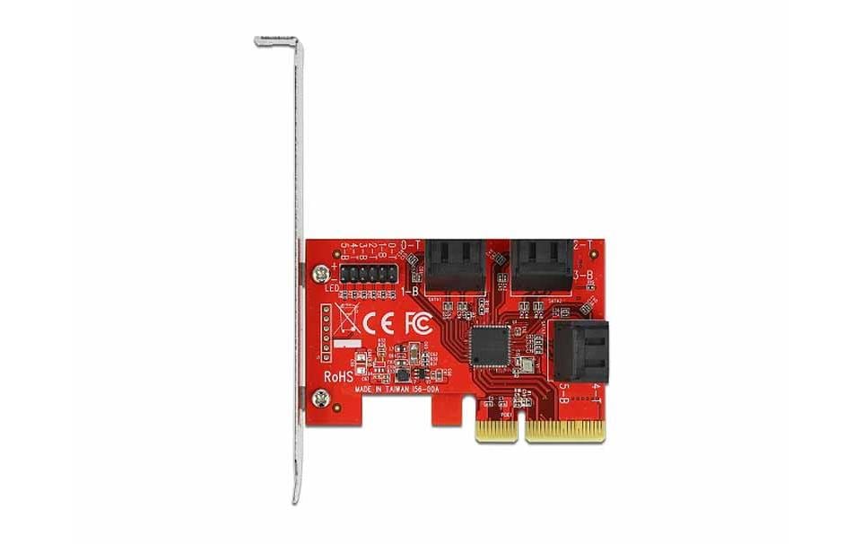 SATA-Controller PCI-Ex4- 6x SATA internPCI Express x4 Karte zu 6 x intern SATA 6 Gb/s
