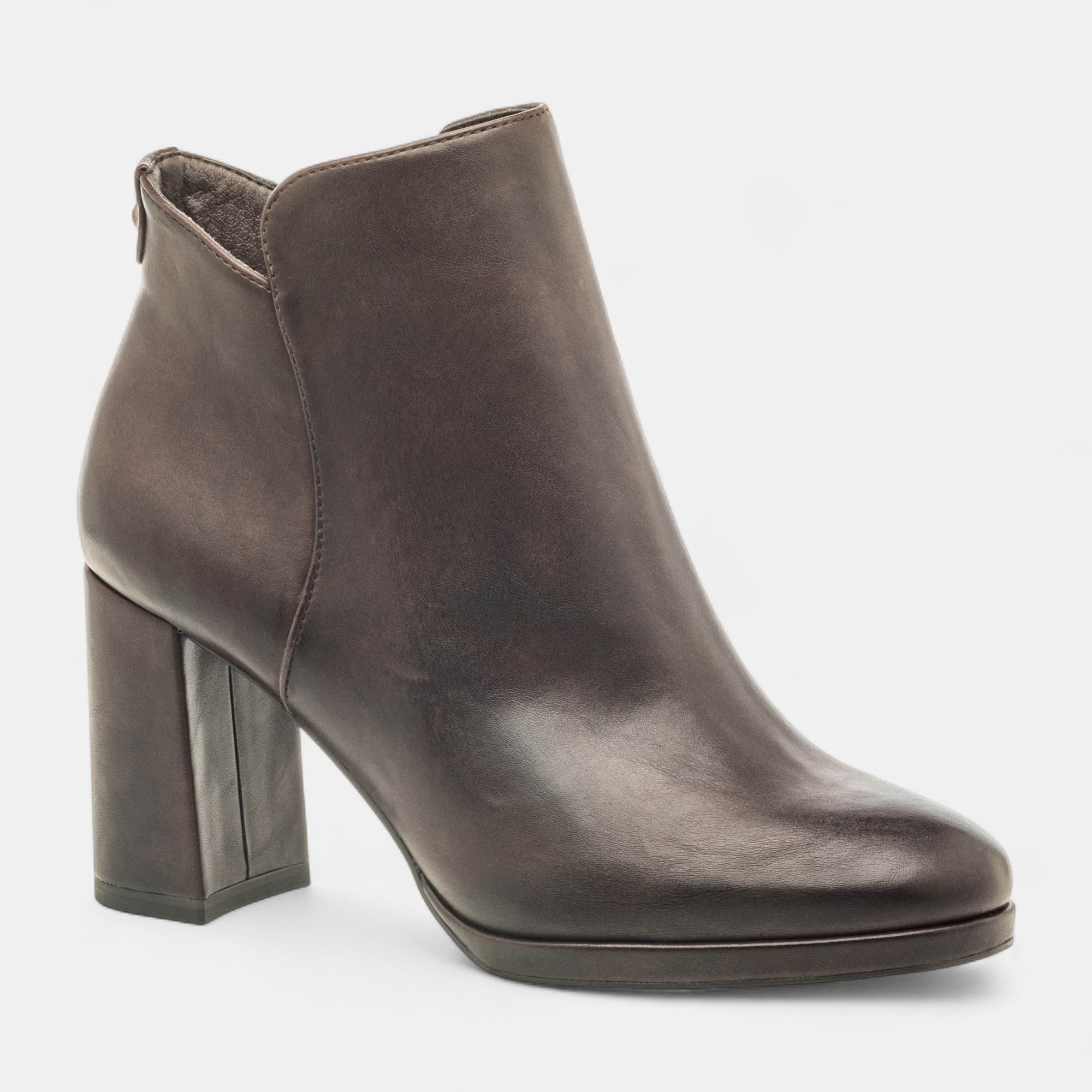 Bottines à talon Femme marron
