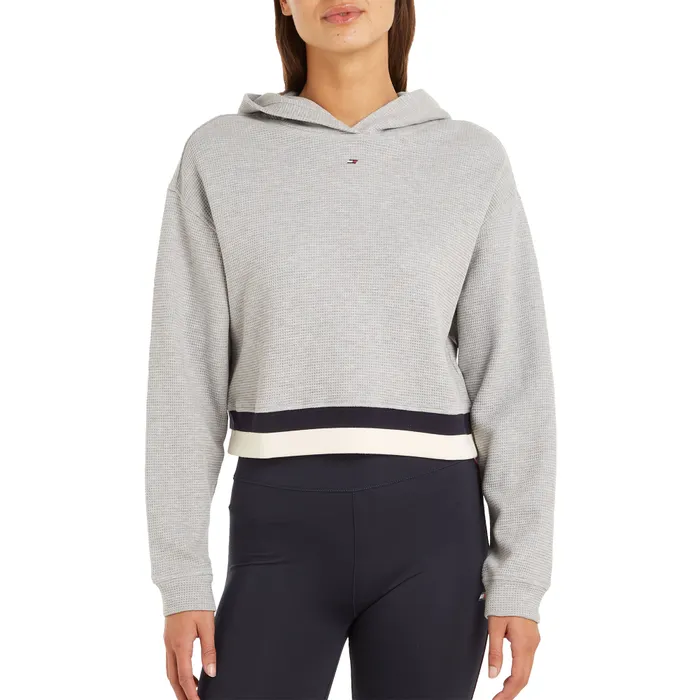 Tommy Hilfiger Sport Relaxed Rib Waffle Hoodie Dames