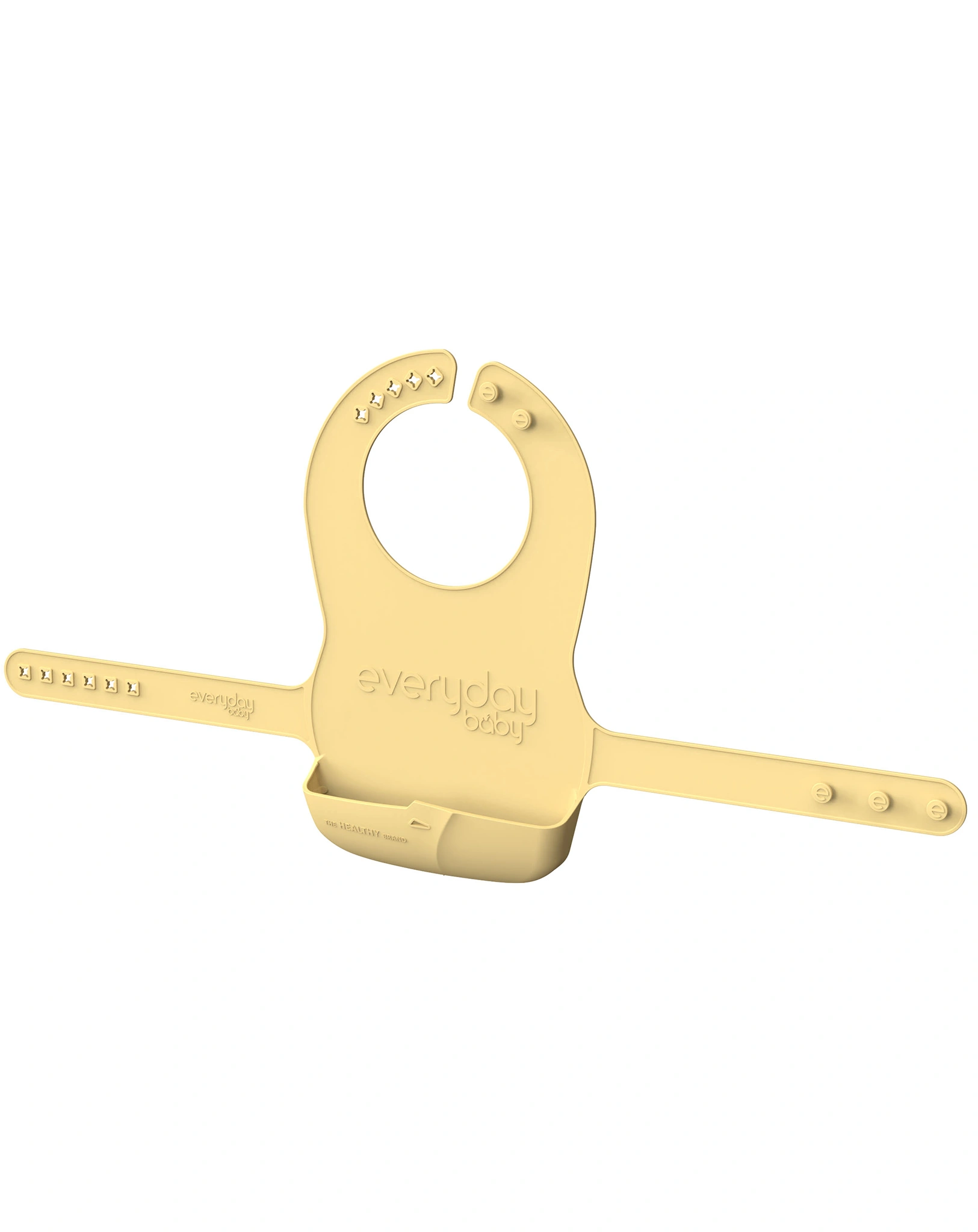 Silikon-Lätzchen EVERYDAY BABY - FOLDABLE (32x64) in gelb