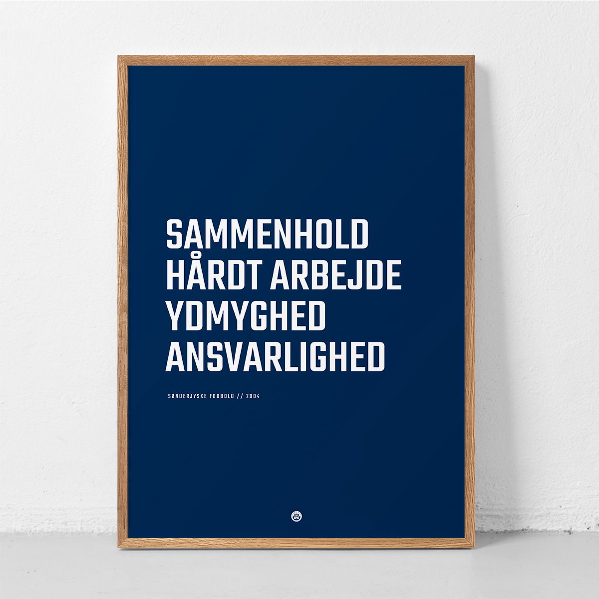 Sønderjyske Fodbold Plakat Citat 50x70 cm