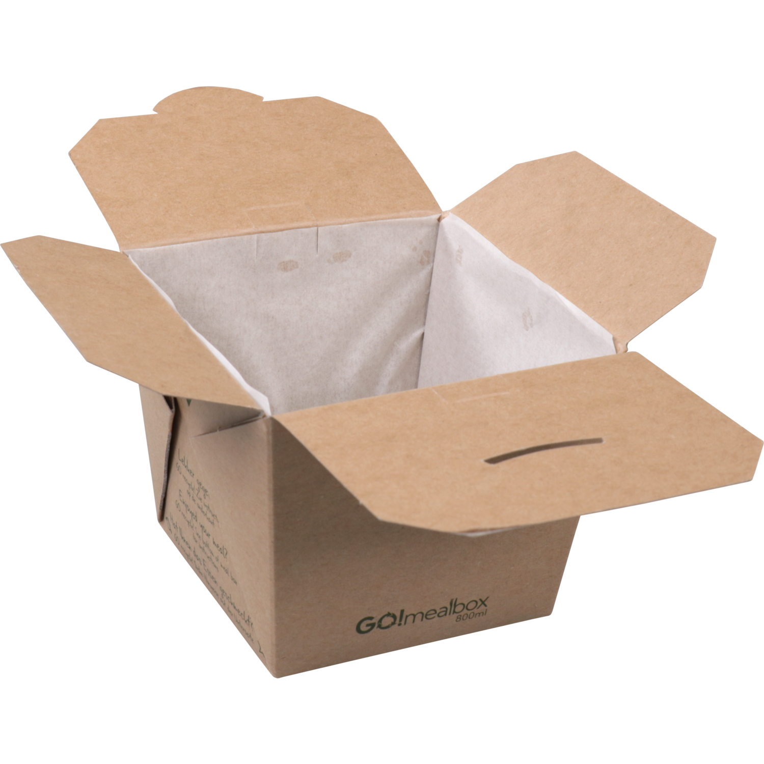 Fonkels Go!Mealbox, 800ml, 8.5x8.5x8.6cm, karton, bruin