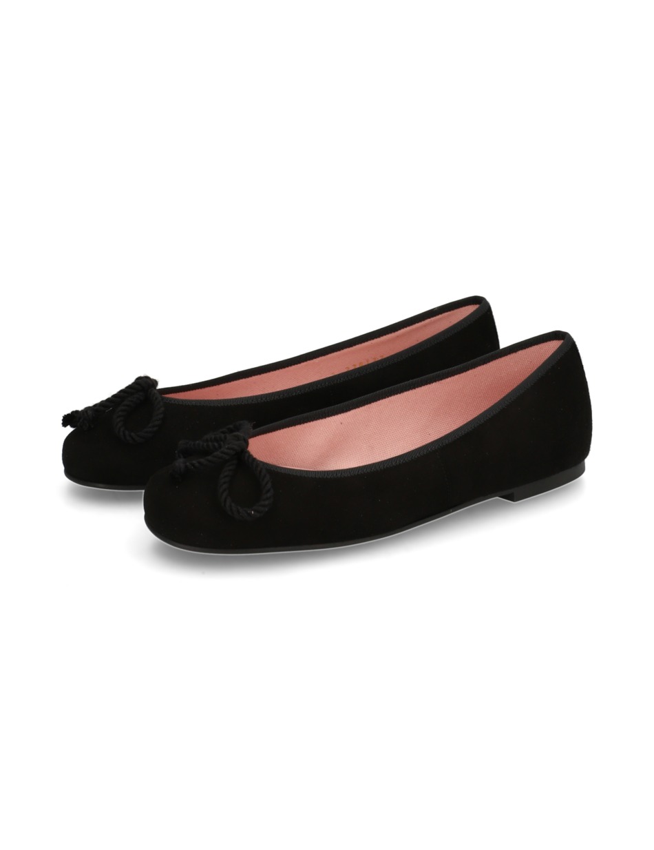 Veloursleder Ballerina