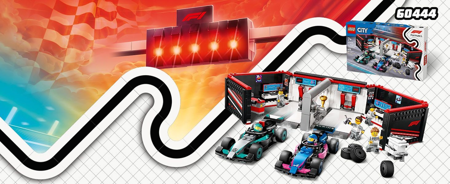 LEGO - LEGO City - F1® Garage: Mercedes-AMG og Alpine-biler (60444)