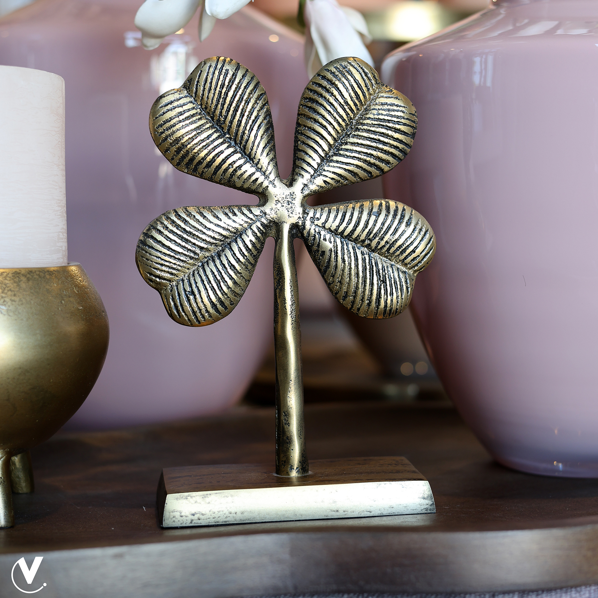 Deco Geluk Santa Fe aged brass L16 x B7 x H23 cm