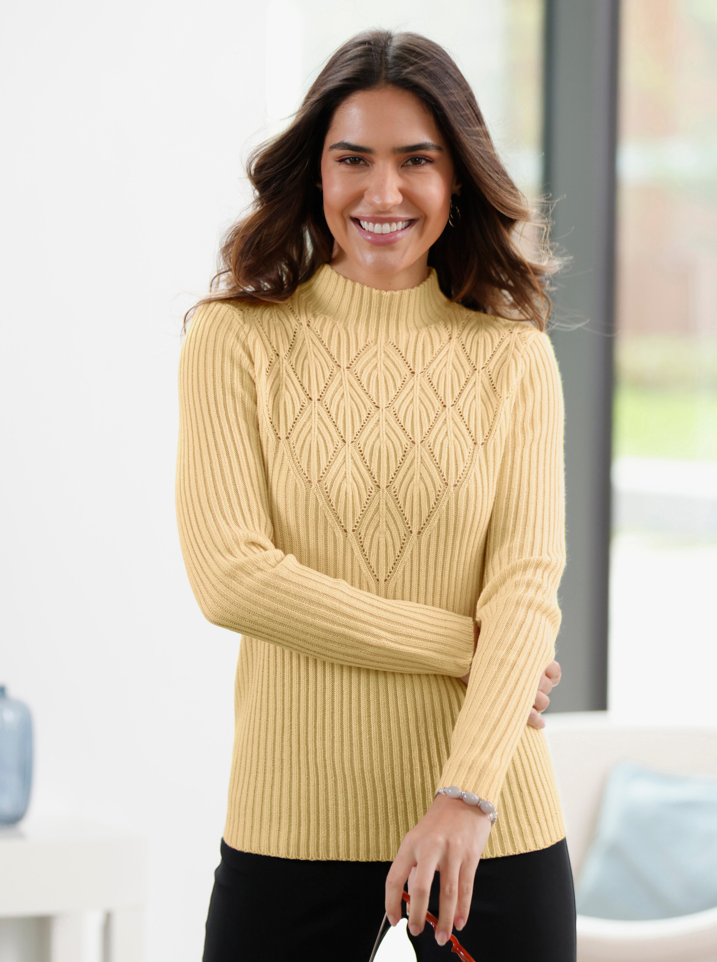 Stehkragenpullover