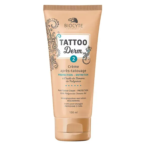 Creme pós-tatuagem Biocyte Tattoo Derm 2 para proteção e manutenção, 100ml