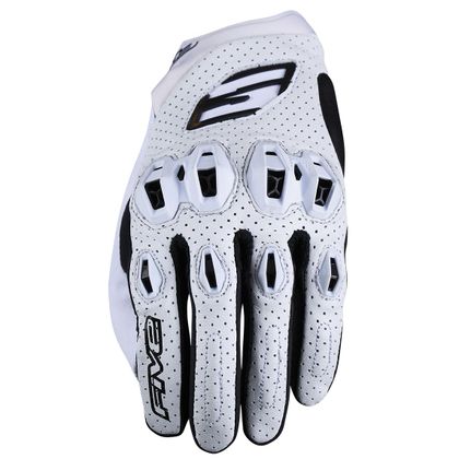 Gants Five STUNT EVO2 LEATHER - Blanc