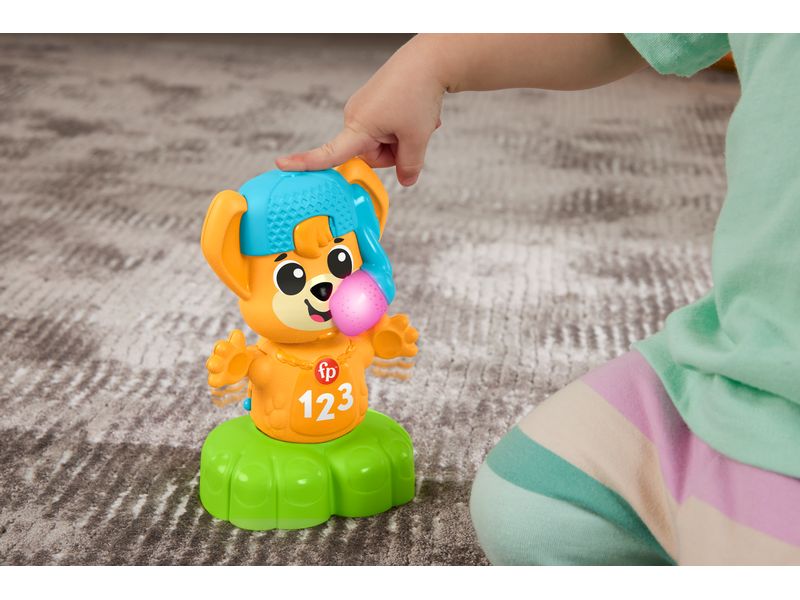 Fisher-Price Beat Bande Spring & Sing Fuchs Bruno -FR- Interaktives Fuchs-Lernspielzeug mit lustigen Liedern, Geräuschen und Sätzen