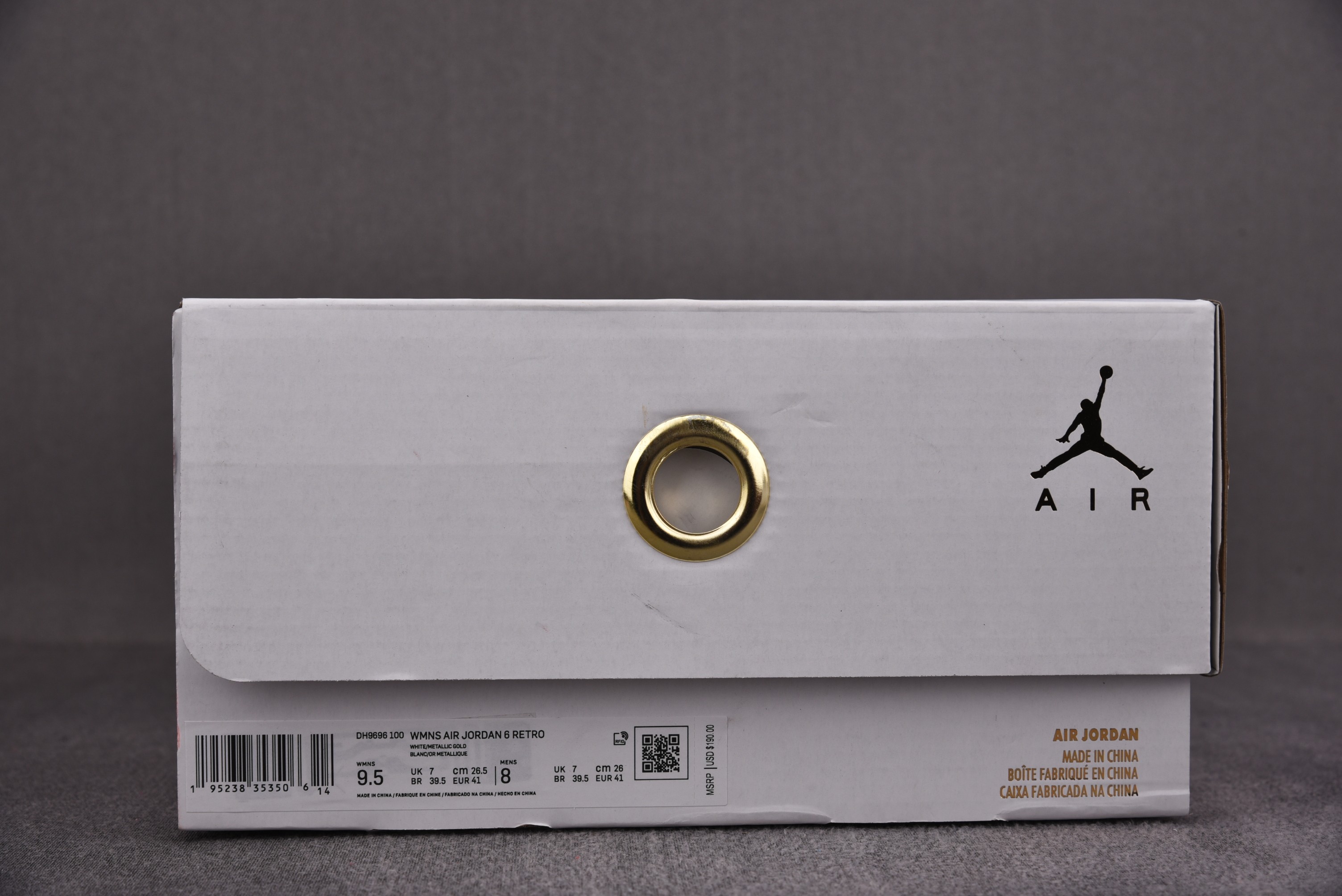 Jordan 6 Retro Gold Hoops (Women Size!!）