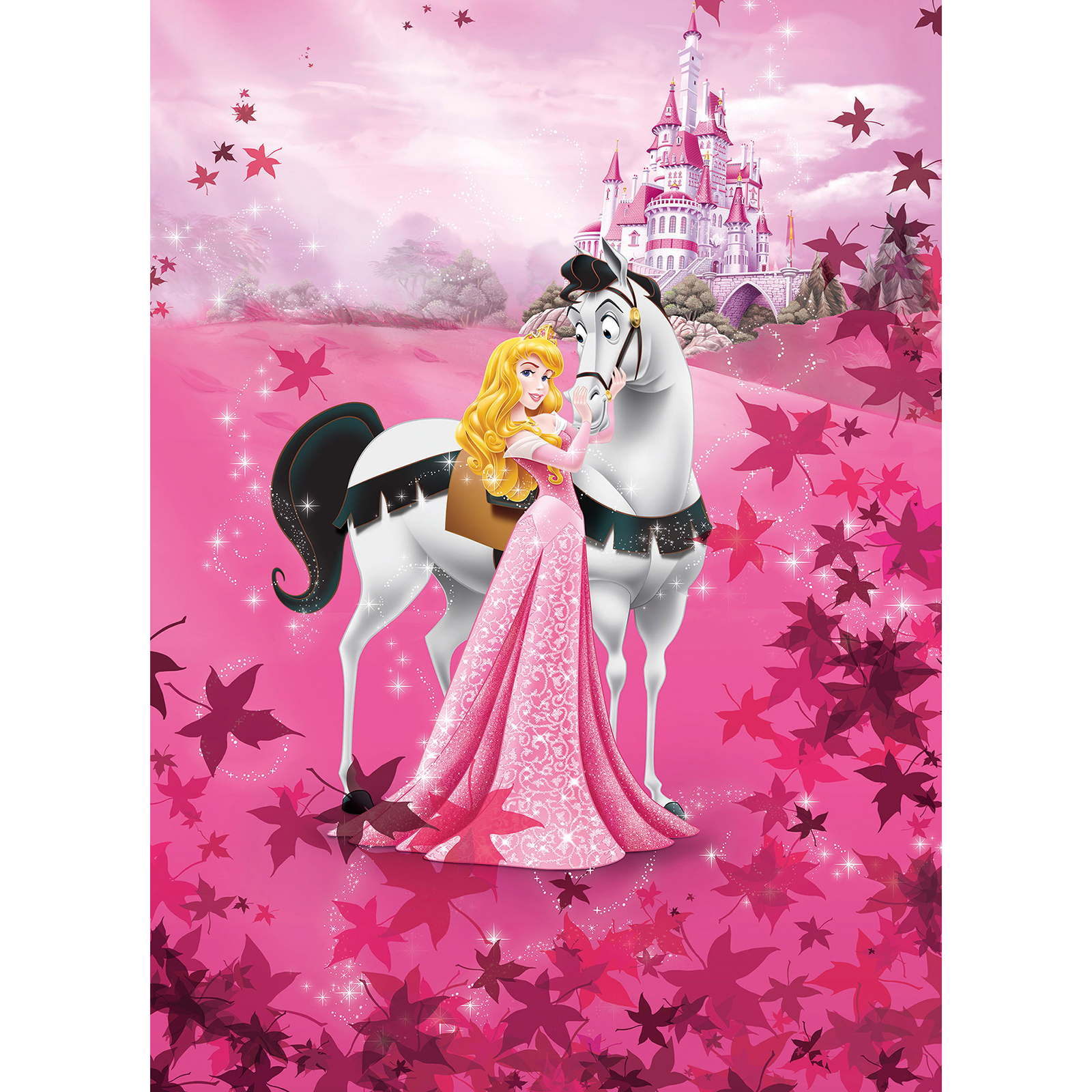 Papier-Fototapete SLEEPING BEAUTY - pink - 184x254 cm