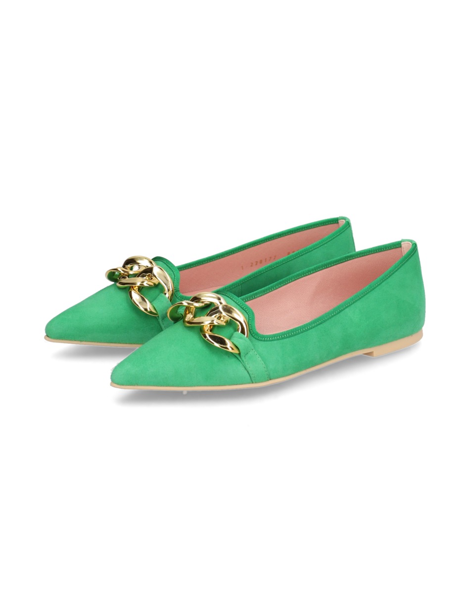 Veloursleder Ballerina