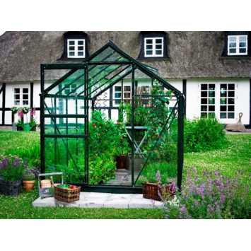 Tuinkas Royal Well Popular 106 groen gecoat met 3mm tuindersglas