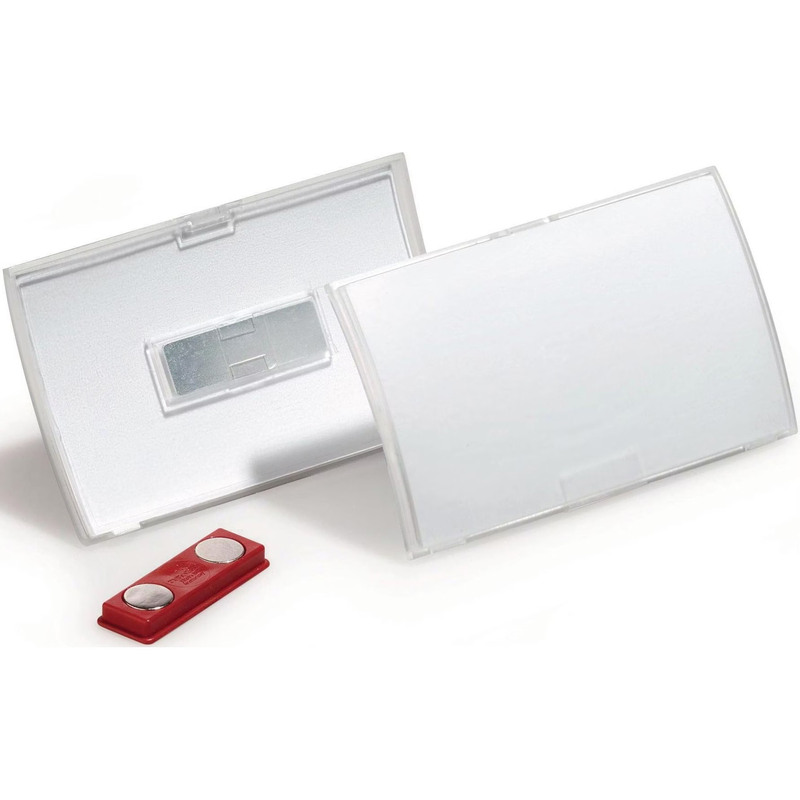 Durable Namensschilder mit Magnet Click Fold, 40 x 75 mm, 10 Stück