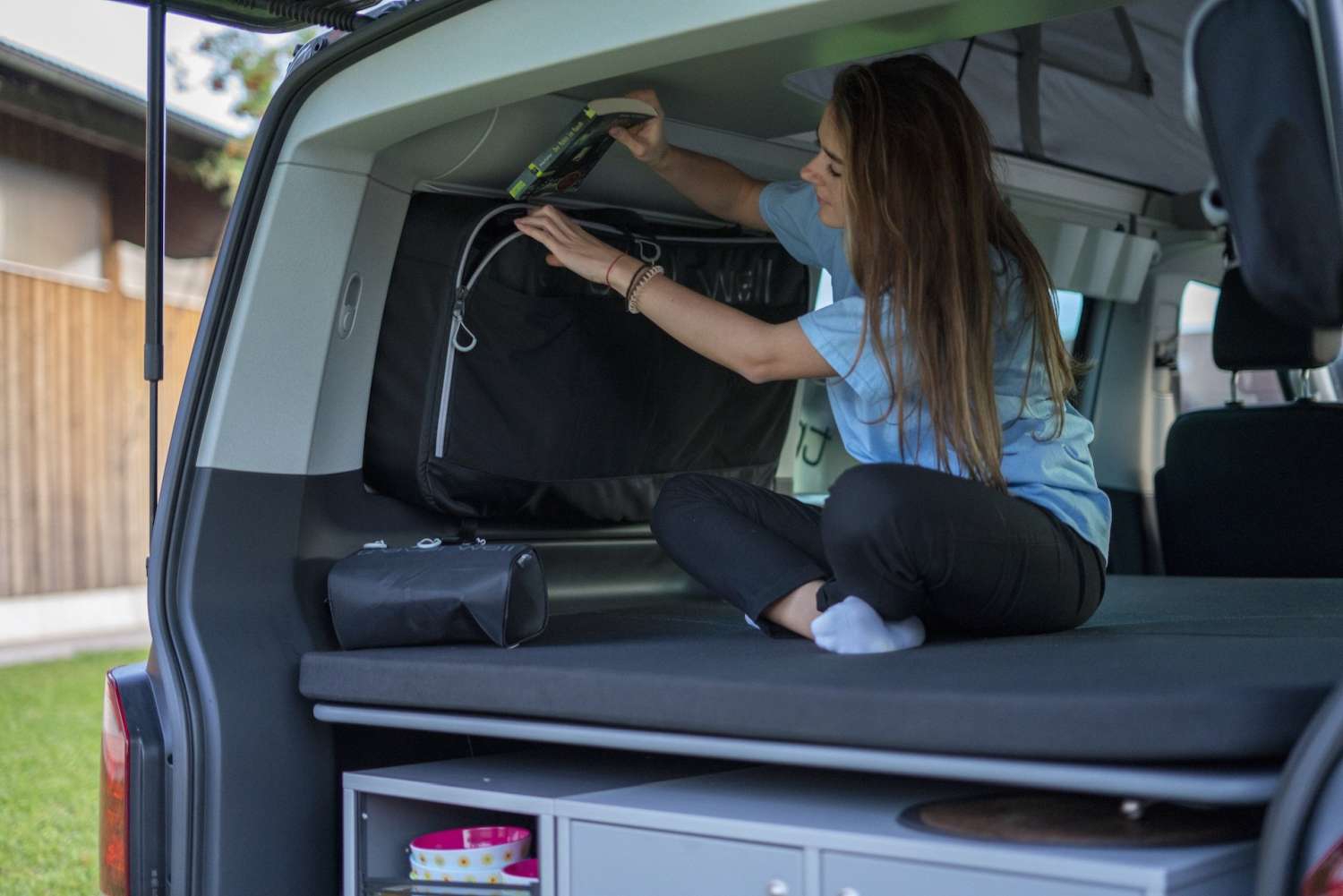 BusBoxx WindowBOXX Fenstertasche für Fahrerseite / Beifahrerseite 50 Liter für T5 / T6 / T6.1